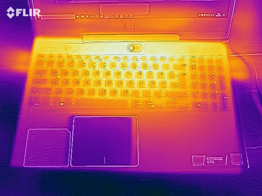Đo nhiệt độ mặt trên Dell G5 15 5590