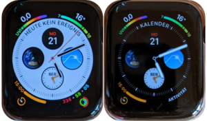 Apple cài đặt sẵn mười mặt số đồng hồ