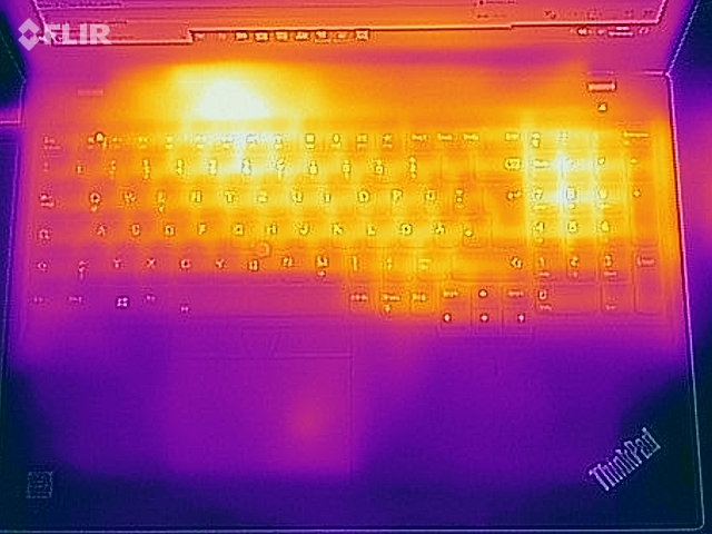 Do nhiệt độ mặt trên Lenovo ThinkPad L590 