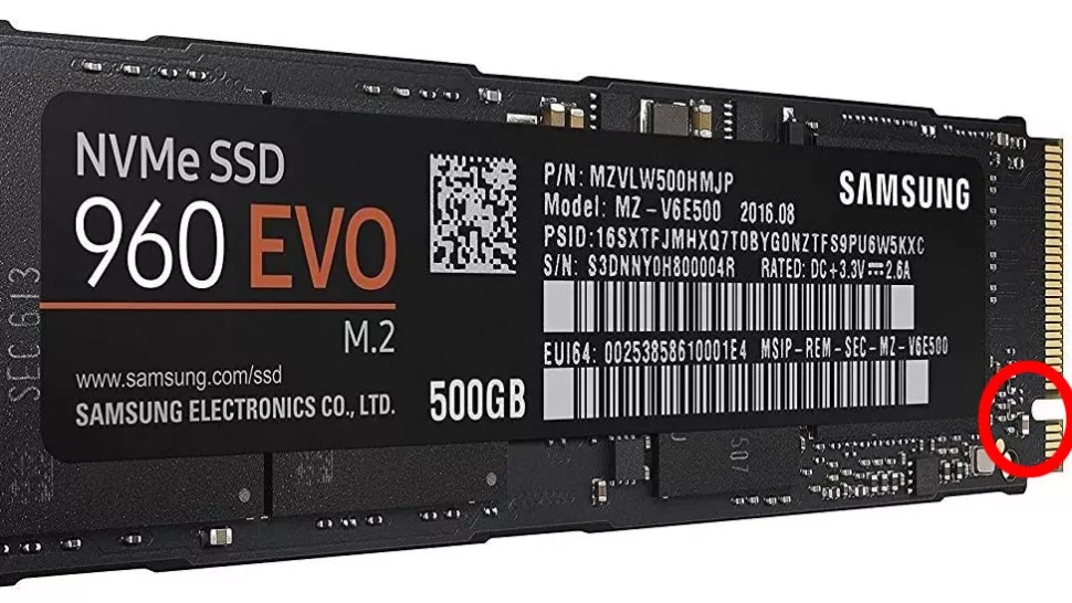 M Key - được thấy trên các ổ NVMe mới hơn sử dụng bus PCIe x4