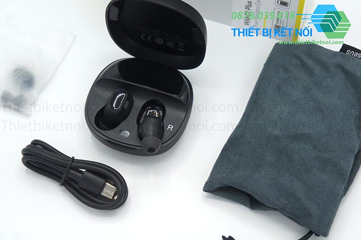 Tai nghe không dây Bluetooth Baseus Encok WM01 Plus hiển thị LED và điều khiển chạm