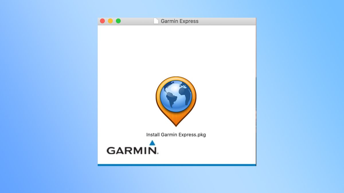 ứng dụng Garmin Express trên máy tính